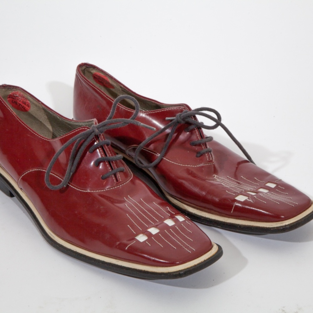 Robert Clergerie Burgundy Leather Shoes